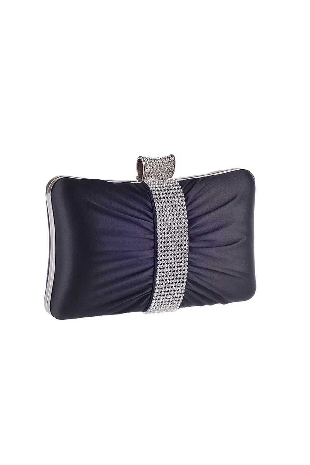 Tragbare schwarze Strass Clutch Tasche