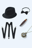 Weißes 1920er Jahre Accessoires Set für Herren