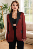 Rust Peak Revers One Button Damen Blazer