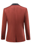 Rust Peak Revers One Button Damen Blazer