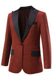 Rust Peak Revers One Button Damen Blazer