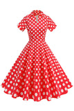 Flower A Line bedrucktes Vintage-Kleid aus den 1950er Jahren