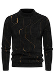 Khaki Herren Slim Fit Pullover Strickpullover