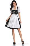 Dirndl Weiß besticktes Kleid