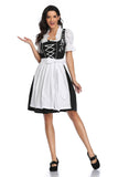 Dirndl Weiß besticktes Kleid