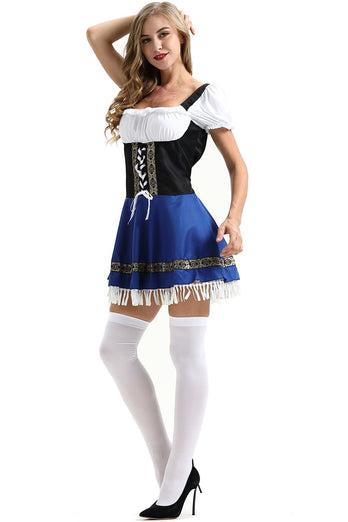 Dirndl Oktoberfest Biermaid Kostüm Kleid Fasching