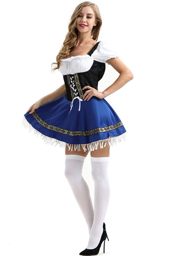 Dirndl Oktoberfest Biermaid Kostüm Kleid Fasching