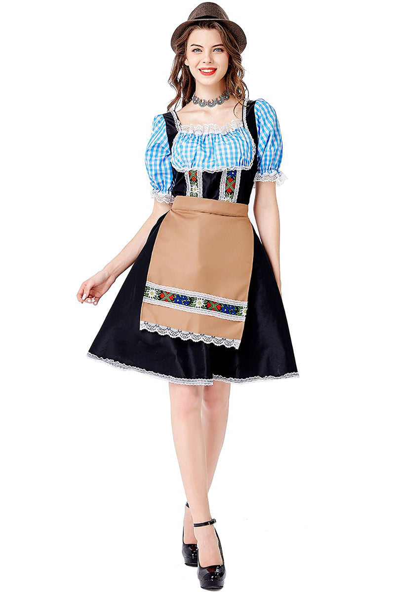 Laden Sie das Bild in den Galerie-Viewer, Dirndl Traditionelles Oktoberfestkleid für Dienstmädchen