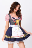 Dirndl Cosplay Schürze Dienstmädchen Marine Kostümierung