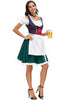 Laden Sie das Bild in den Galerie-Viewer, Oktoberfest Dirndl Kellnerin serviert Dienstmädchen Grün Kostüm