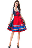 Dirndl Traditionellen Königsblau Maid Kleid