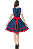 Dirndl Traditionellen Königsblau Maid Kleid