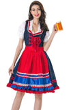 Dirndl Traditionellen Königsblau Maid Kleid