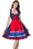 Dirndl Traditionellen Königsblau Maid Kleid