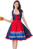 Dirndl Traditionellen Königsblau Maid Kleid