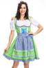 Laden Sie das Bild in den Galerie-Viewer, Dirndl Traditionellen Kostüm Oktoberfest Maid Kleid