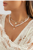 Boho Weiße Perlenkette