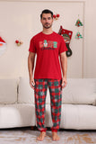 Rote Frohe Weihnachten Familie Pyjama-Sets