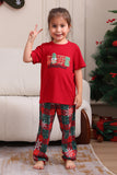 Rote Frohe Weihnachten Familie Pyjama-Sets