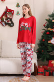 Rotes Weihnachts-Familien-Pyjama-Set