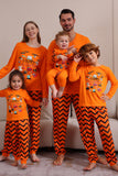 Orange Halloween Familie Passendes Pyjama-Set