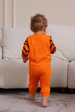 Orange Halloween Familie Passendes Pyjama-Set