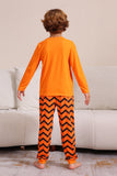 Orange Halloween Familie Passendes Pyjama-Set