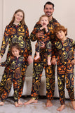 Schwarzer Druck Halloween Familie Passendes Pyjama-Set