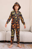 Schwarzer Druck Halloween Familie Passendes Pyjama-Set