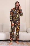 Schwarzer Druck Halloween Familie Passendes Pyjama-Set