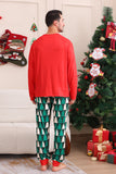 Roter Druck Weihnachten Familie Passendes Pyjama-Set