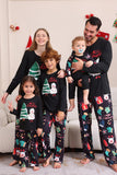 Schwarzes Merry Christmas Family Pyjama-Set