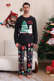 Schwarzes Merry Christmas Family Pyjama-Set