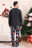 Schwarzes Merry Christmas Family Pyjama-Set