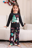 Schwarzes Merry Christmas Family Pyjama-Set