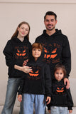 Böse schwarze Kürbis Familie Sweatshirts mit Kapuze