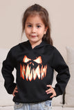 Schwarze Teufel Kürbis Print Kapuze Halloween Familie Sweatshirts