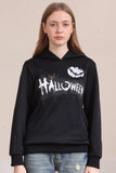 Schwarzes Halloween Familienkostüm Kapuzensweatshirt