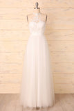 Hoher Hals Weißes Kleid