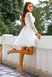 Kurzes Weißes Hochzeit Brautkleid