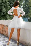 Kurzes Weißes Hochzeit Brautkleid
