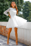 Kurzes Weißes Hochzeit Brautkleid