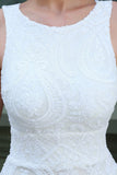 Weißes Meerjungfrau Ballkleid