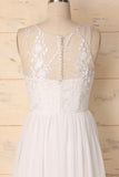 White Chiffon Prom - ZAPAKA