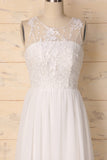 White Chiffon Prom - ZAPAKA