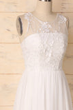 White Chiffon Prom - ZAPAKA