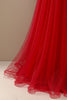 Laden Sie das Bild in den Galerie-Viewer, Rotes Liebeshemd Brautkleid mit Perle