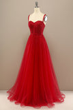 Rotes Liebeshemd Brautkleid mit Perle