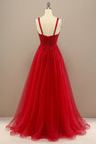 Rotes Liebeshemd Brautkleid mit Perle