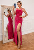Laden Sie das Bild in den Galerie-Viewer, Rosaes Spaghetti-Träger-Brautkleid mit Pailletten